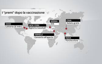 I premi dopo la vaccinazione in alcuni Paesi 