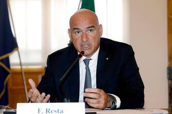 CS su accordo tra Politecnico di Milano e STMicroelectronics Il Rettore del Politecnico di Milano Ferruccio Resta alla conferenza stampa sull' accordo tra Politecnico di Milano e STMicroelectronics nella sede dell'università a Milano, 14 giugno 2021.
ANSA/Mourad Balti Touati