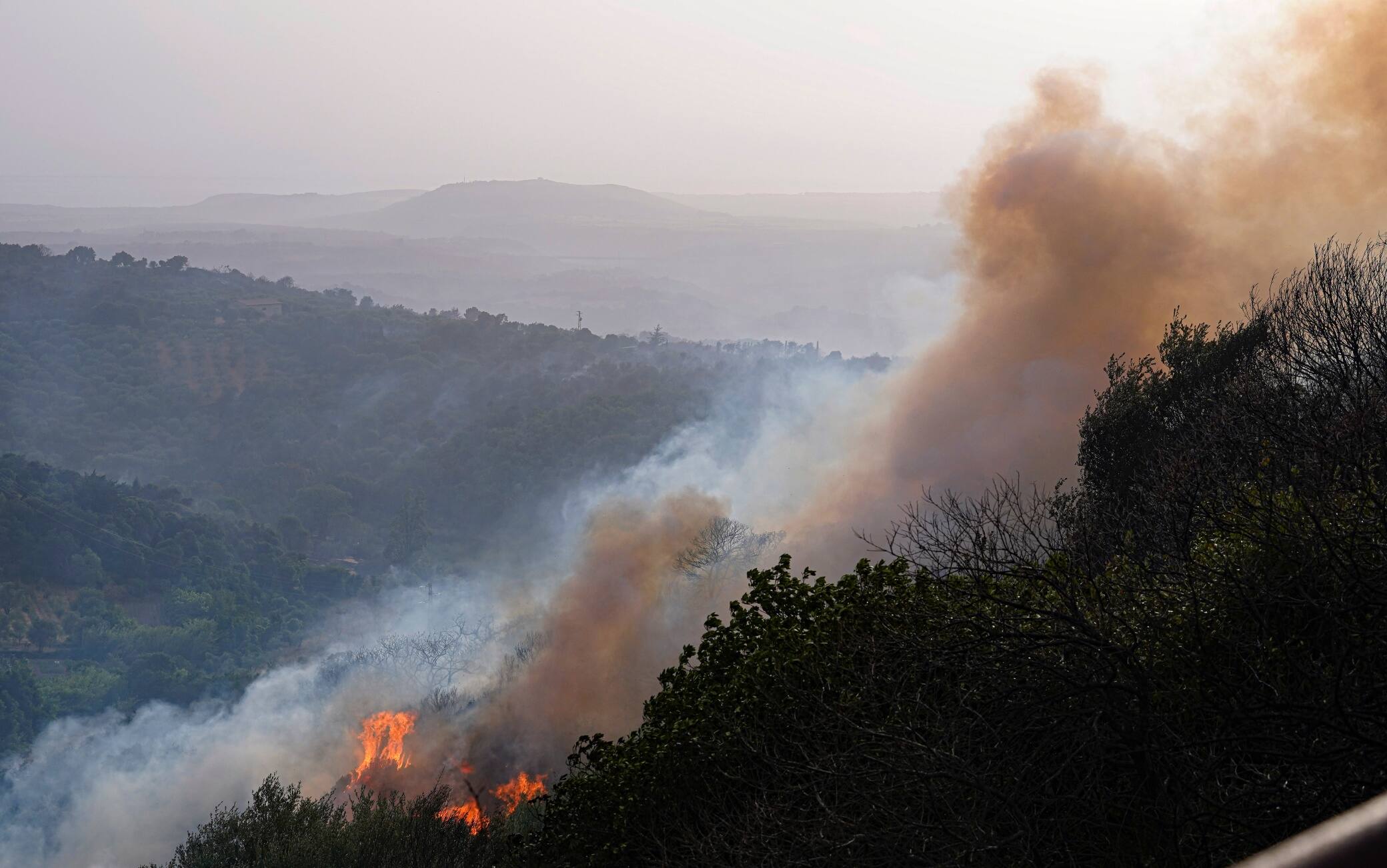 Incendi Sardegna, fiamme bloccate su vari fronti ma ancora focolai nell'Oristanese. FOTO | Sky TG24