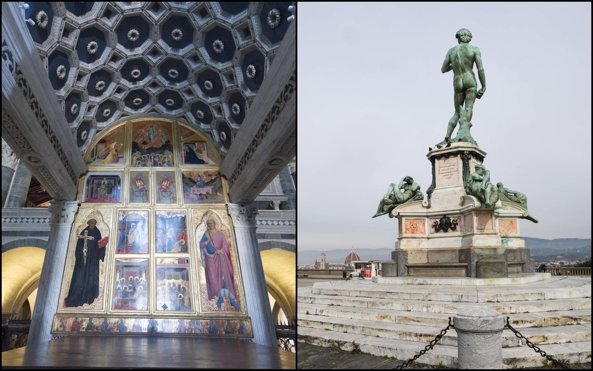 L'Abbazia di San Miniato e Piazzale Michelangelo a Firenze L'Abbazia di San Miniato e Piazzale Michelangelo a Firenze