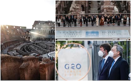 Roma, G20 Cultura al Colosseo. Draghi: Settore cruciale per ripartenza