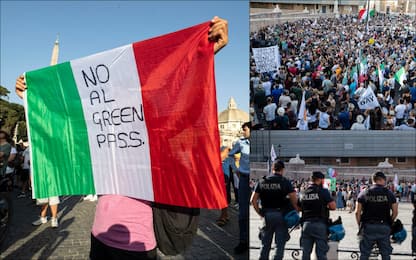 Covid, da Milano a Napoli ancora manifestazioni contro il Green Pass