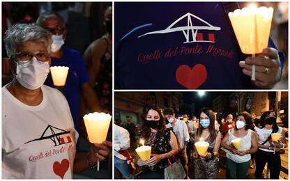 Genova, tre fiaccolate in ricordo delle vittime del Ponte Morandi