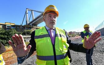 ponte morandi genova crollo ricostruzione Il sindaco di Genova Marco Bucci nominato commissario straordinario per la ricostruzione del ponte Morandi. Genova, 04 ottobre 2018. ANSA/LUCA ZENNARO