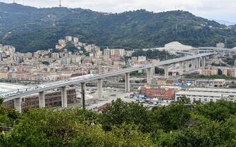Genova, inaugurazione del nuovo Ponte San Giorgio Foto Gian Mattia D’Alberto - LaPresse
03 Agosto 2020 Genova (Italia)
Cronaca
Inaugurazione del Ponte San Giorgio
Nella foto: il ponte e i preparativi per l’apertura
Photo Gian Mattia D’Alberto - LaPresse
August, 03 2020 Genova (Italy) News
inauguration of the San Giorgio bridge
In the pic: the bridge