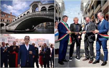 Ponte di Rialto, inaugurazione a Venezia dopo il restauro. FOTO