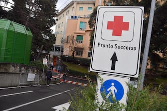 L'entrata dell Pronto Soccorso dell'ospedale Giannina Gaslini di Genova. 02 febbraio 2017 a Genova.
ANSA/LUCA ZENNARO