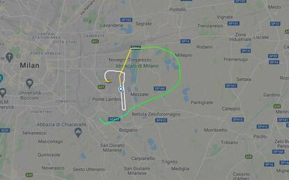 Milano, da Linate a San Donato: ecco il tracciato del volo precipitato