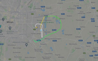 Milano, da Linate a San Donato: ecco il tracciato del volo precipitato
