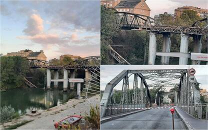 Roma, a fuoco il “Ponte di Ferro”: ecco ciò che resta dopo l'incendio