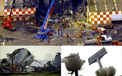 Disastro di Linate, 20 anni fa l’incidente aereo a Milano. FOTO