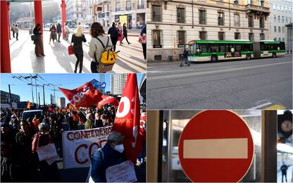 Oggi sciopero generale, trasporti a rischio: gli orari garantiti