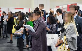 lavoro Un momento della 22ma edizione di IoLavoro, presso il Lingotto di Torino, 24 ottobre 2018.
ANSA/ ALESSANDRO DI MARCO