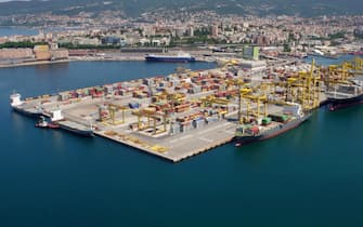 Un'immagine del porto di Trieste. ANSA