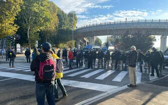 Manifestanti no Green pass a Trieste