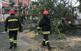 Maltempo: allerta arancione in Sicilia, danni a Catania 
Foto vigili del fuoco