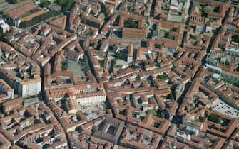 ALESSANDRIA, ITALY - AUGUST 2008: An aerial image of Old Town, Alessandria (Photo by Blom UK via Getty Images)