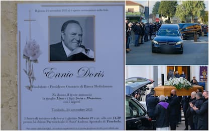 Ennio Doris, folla ai funerali del fondatore di Banca Mediolanum. FOTO