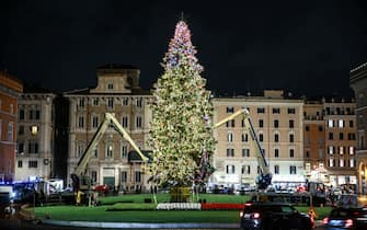*NO WEB* NO QUOTIDIANI* Roma, Albero di Natale a Piazza Venezia