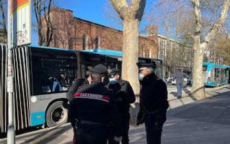 Carabinieri impegnati nei controlli per Green pass a Trieste. Ufficio Stampa.