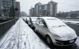 Prima neve della stagione a Torino. Torino 08 dicembre 2021 ANSA/TINO ROMANO