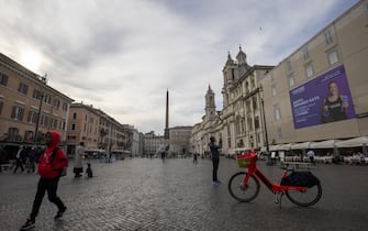 ROME, ITALY - OCTOBER 31: A general view of Piazza Navona in Rome, Italy on October 31, 2021. (Photo by Aytac Unal/Anadolu Agency via Getty Images)