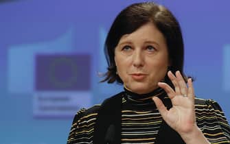 La vice presidente della Commissione europea Vera Jourova