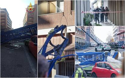 Torino, incidente sul lavoro: tre morti nel crollo di una gru. FOTO