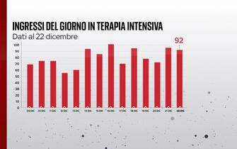 Ingressi del giorno in rianimazione andamento