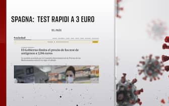 Grafiche coronavirus: test rapidi a 3 euro in Spagna