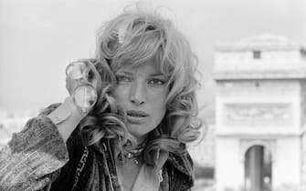 Monica Vitti à Paris, le 25 septembre 1973, France. (Photo by Bertrand LAFORET/Gamma-Rapho via Getty Images)
