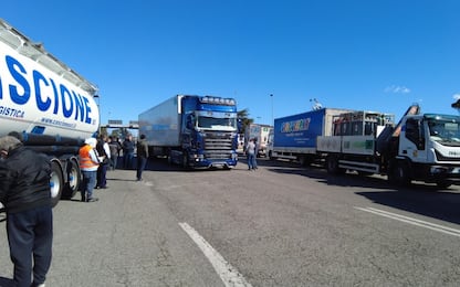 Sciopero autotrasportatori a Foggia, accoltellato un manifestante