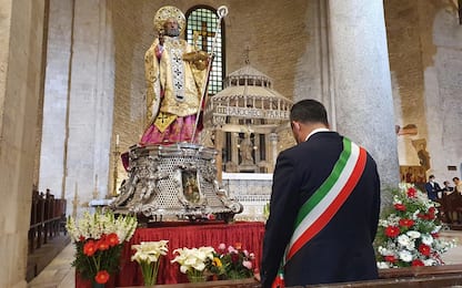 Furto in Basilica a Bari, rubati oggetti da mani statua San Nicola