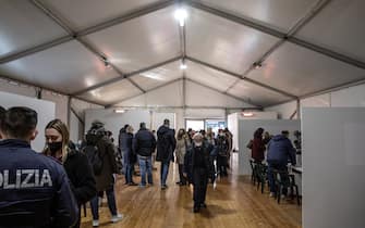BOLOGNA, ITALY - MARCH 11: Inside the first reception hub for Ukrainian refugees on March 11, 2022 in Bologna, Italy. (Photo by Max Cavallari/Getty Images)