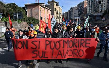 Ex Ilva, manifestazione dei lavoratori oggi a Genova