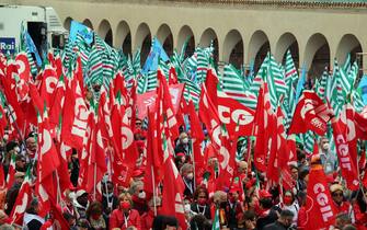 Manifestazione nazionale dei sindacati ad Assisi