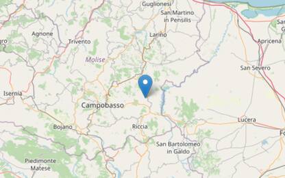 Terremoto a Campobasso, scossa di magnitudo 3.7