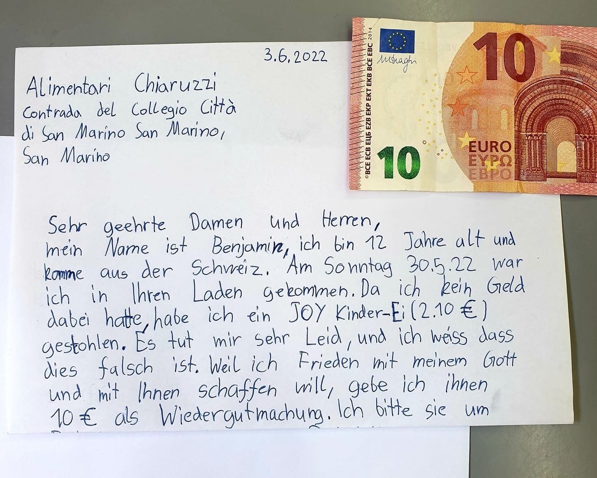 La lettera del 12enne svizzero
