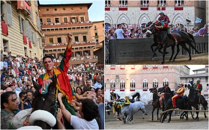 Palio di Siena, dopo 2 anni di stop per Covid vince il Drago. FOTO