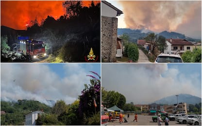 Incendi Toscana, in Versilia bruciano boschi su colline di Massarosa
