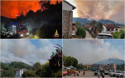 Incendi Toscana, in Versilia bruciano boschi su colline di Massarosa