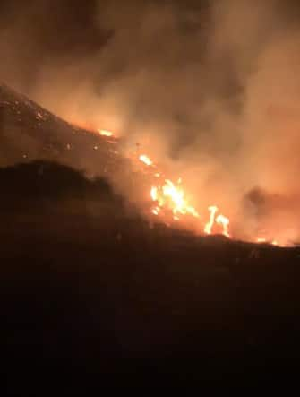 Incendio a Pantelleria