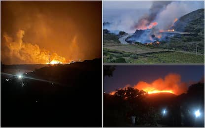 Maxi incendio a Pantelleria: fiamme contenute, danni ingenti. FOTO