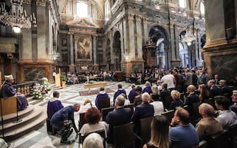I funerali dell'imprenditore Alberto Balocco nella cattedrale di Fossano, 29 agosto 2022 ANSA/JESSICA PASQUALON
