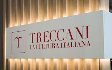 LINGOTTO FIERE, TURIN, ITALY - 2019/05/09: Treccani sign seen during the 32nd edition of the Fair.
The International Book Fair is the most important Italian event in the publishing field. It takes place at the Lingotto Fiere conference center in Turin once a year, in the month of May. (Photo by Diego Puletto/SOPA Images/LightRocket via Getty Images)