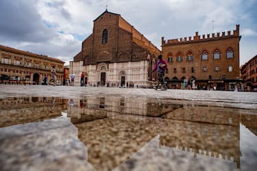 A general view of Piazza Maggiore in Bologna in September 2022  (Photo by Riccardo Fabi/NurPhoto via Getty Images)