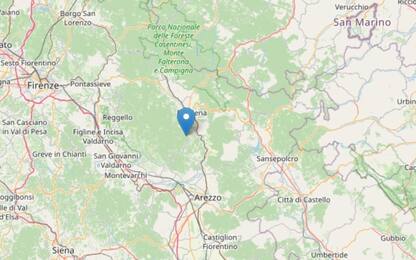 Terremoti, scossa di magnitudo 3.5 nell'Aretino