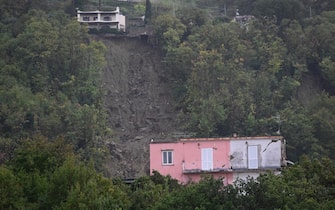 La casa crollata per la frana a Casamicciola Ischia, 26 novembre 2022. ANSA/ CIRO FUSCO