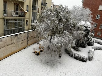 Neve ad Asti, 15 Dicembre 2022. ANSA/ELISABETTA TESTA