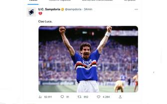 Il tweet della Sampdoria